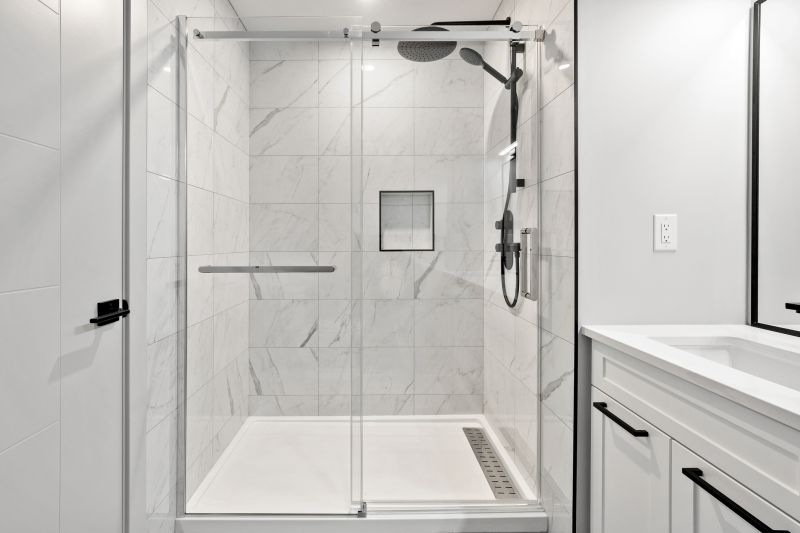 Modern Walk-In Shower with Clear Glass
