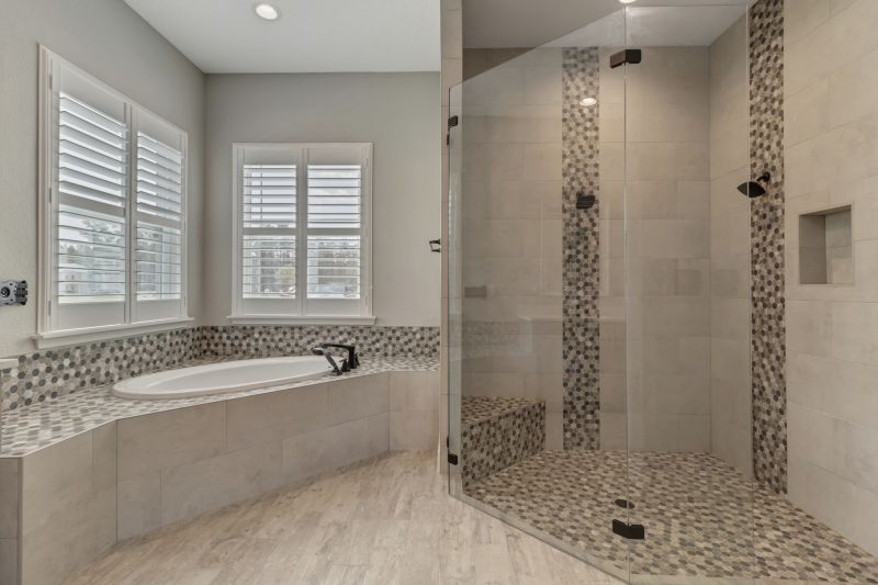 Shower with Custom Tile Work